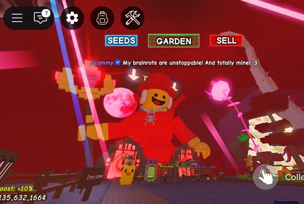 Sammy en Steal a Brainrot servidor privado