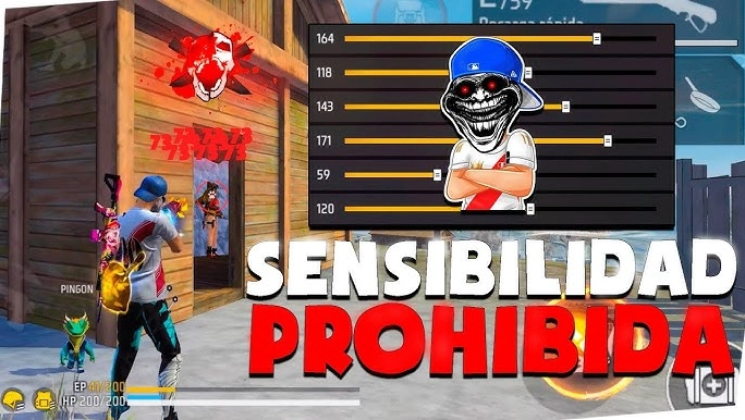 Sensibilidad para dar todo rojo en Free Fire