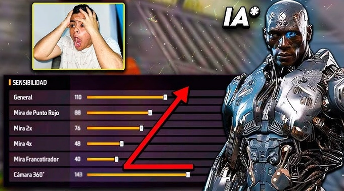 Sensibilidad con IA en Free Fire