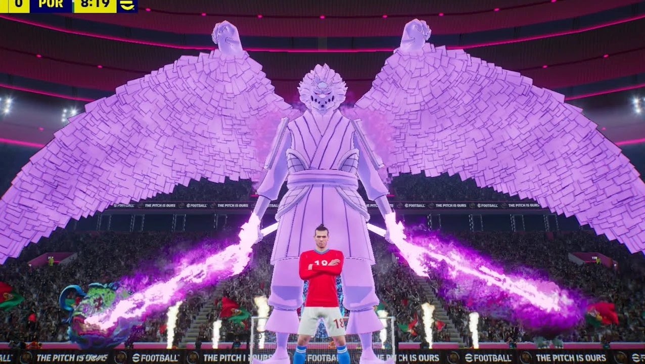 Susano de Sasuke en la colab de Naruto x eFootball